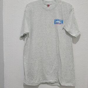 Vintage American Heat Shirt Mens XL Hot Rod Fire Flames Car Single Stitch Tee